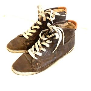 Frey Leather Women’s Leather Hitop Sneakers